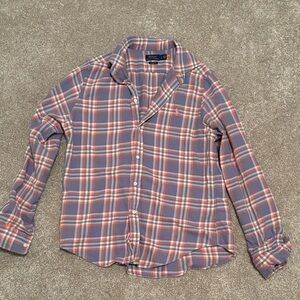 Polo by Ralph Lauren Plaid Flannel Shirt - Blue and Pink